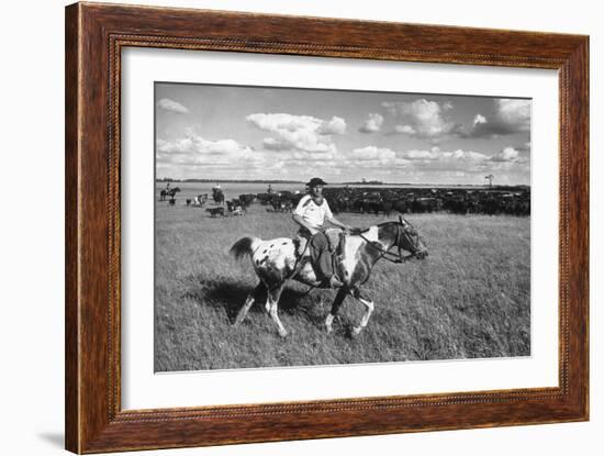 Gauchos at Work-Mario de Biasi-Framed Giclee Print