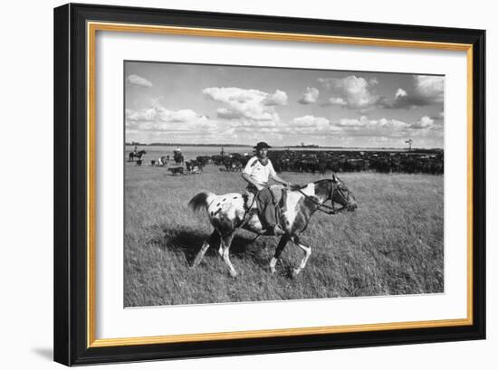 Gauchos at Work-Mario de Biasi-Framed Giclee Print