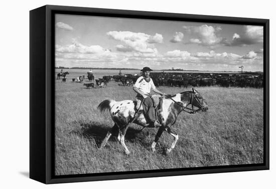 Gauchos at Work-Mario de Biasi-Framed Premier Image Canvas