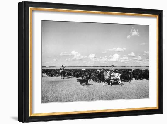 Gauchos at Work-Mario de Biasi-Framed Giclee Print