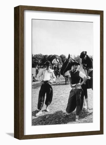 Gauchos before Working-Mario de Biasi-Framed Giclee Print