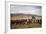 Gauchos with Cattle at the Huechahue Estancia, Patagonia, Argentina, South America-Yadid Levy-Framed Photographic Print