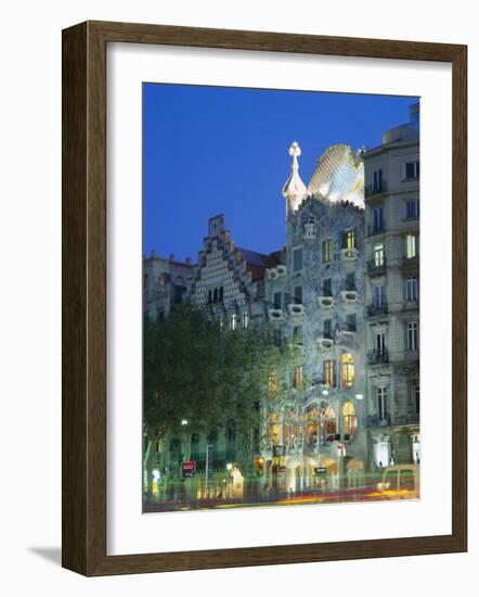 Gaudi Architecture, Casa Batllo, Barcelona, Catalunya (Catalonia) (Cataluna), Spain, Europe-Gavin Hellier-Framed Photographic Print