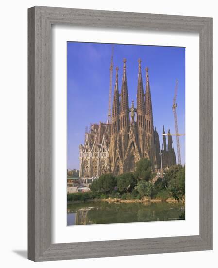 Gaudi Church Architecture, La Sagrada Familia, Barcelona, Catalunya (Catalonia) (Cataluna), Spain-Gavin Hellier-Framed Photographic Print