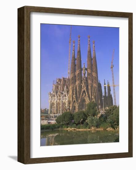 Gaudi Church Architecture, La Sagrada Familia, Barcelona, Catalunya (Catalonia) (Cataluna), Spain-Gavin Hellier-Framed Photographic Print