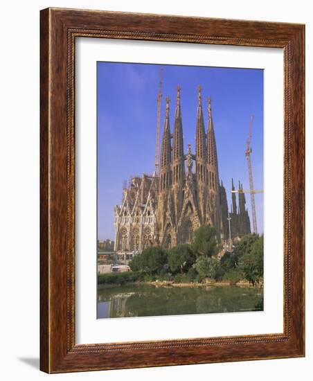 Gaudi Church Architecture, La Sagrada Familia, Barcelona, Catalunya (Catalonia) (Cataluna), Spain-Gavin Hellier-Framed Photographic Print