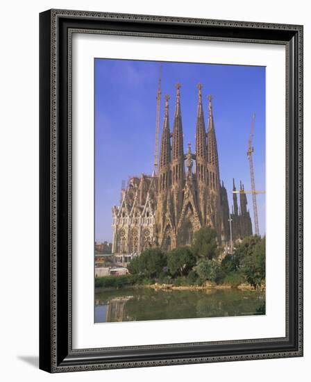 Gaudi Church Architecture, La Sagrada Familia, Barcelona, Catalunya (Catalonia) (Cataluna), Spain-Gavin Hellier-Framed Photographic Print