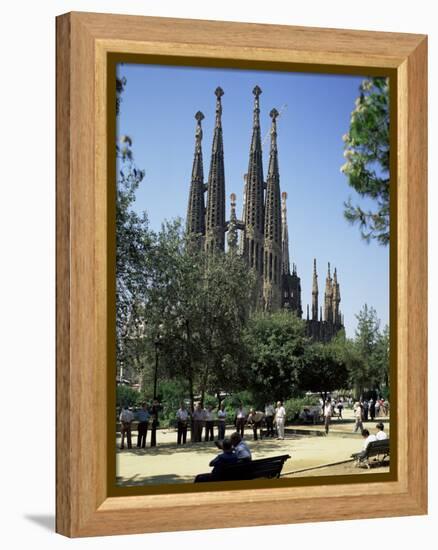 Gaudi's Sagrada Familia, Barcelona, Catalonia, Spain-G Richardson-Framed Premier Image Canvas
