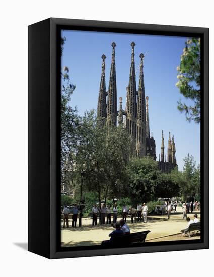 Gaudi's Sagrada Familia, Barcelona, Catalonia, Spain-G Richardson-Framed Premier Image Canvas