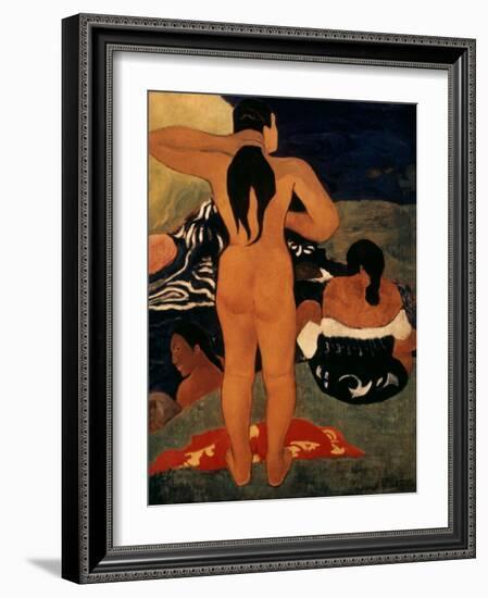 Gauguin: Bathers, 19Th C-Paul Gauguin-Framed Giclee Print