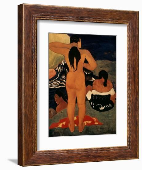 Gauguin: Bathers, 19Th C-Paul Gauguin-Framed Giclee Print