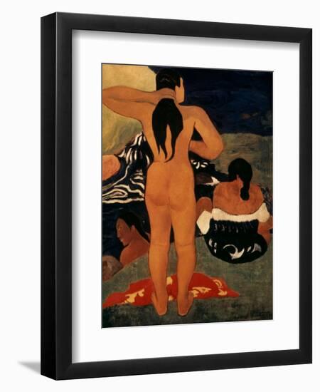 Gauguin: Bathers, 19Th C-Paul Gauguin-Framed Giclee Print