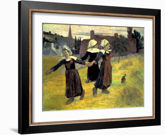 Gauguin: Breton Girls, 1888-Paul Gauguin-Framed Giclee Print