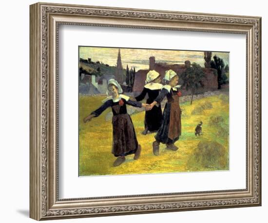 Gauguin: Breton Girls, 1888-Paul Gauguin-Framed Giclee Print