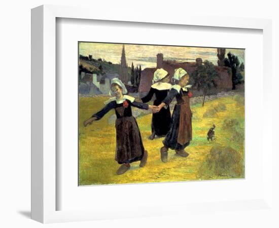 Gauguin: Breton Girls, 1888-Paul Gauguin-Framed Giclee Print