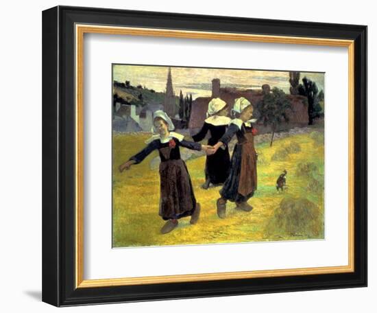 Gauguin: Breton Girls, 1888-Paul Gauguin-Framed Giclee Print