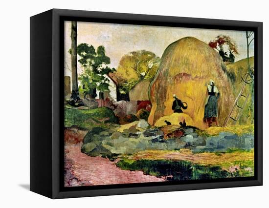 Gauguin: Haystacks, 1889-Paul Gauguin-Framed Premier Image Canvas