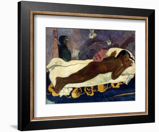 Gauguin: Manao Tupapau-Paul Gauguin-Framed Giclee Print