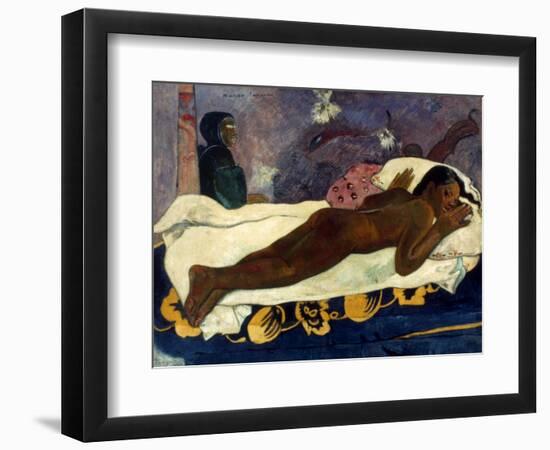 Gauguin: Manao Tupapau-Paul Gauguin-Framed Giclee Print