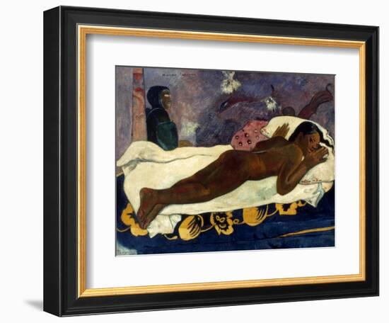 Gauguin: Manao Tupapau-Paul Gauguin-Framed Giclee Print