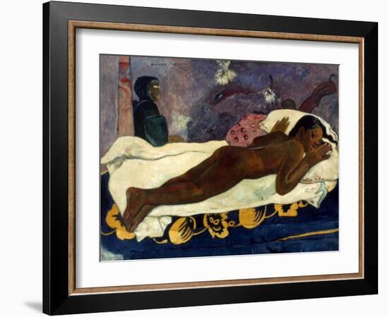 Gauguin: Manao Tupapau-Paul Gauguin-Framed Giclee Print