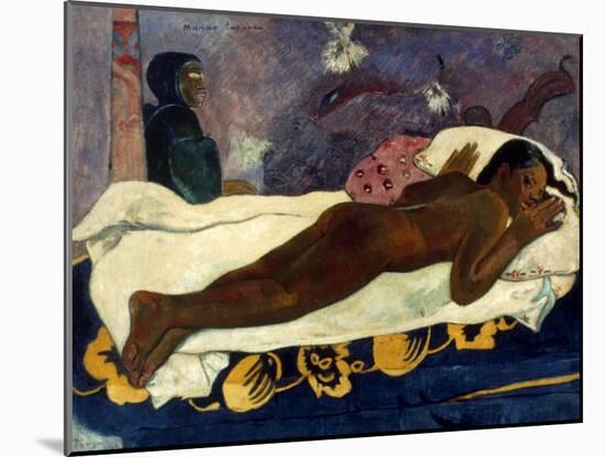 Gauguin: Manao Tupapau-Paul Gauguin-Mounted Giclee Print