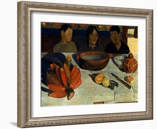 Gauguin: Meal, 1891-Paul Gauguin-Framed Giclee Print