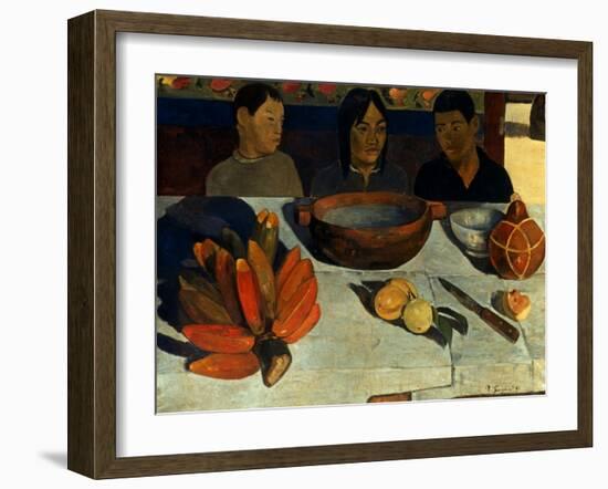 Gauguin: Meal, 1891-Paul Gauguin-Framed Giclee Print