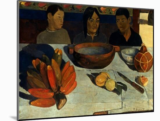 Gauguin: Meal, 1891-Paul Gauguin-Mounted Giclee Print