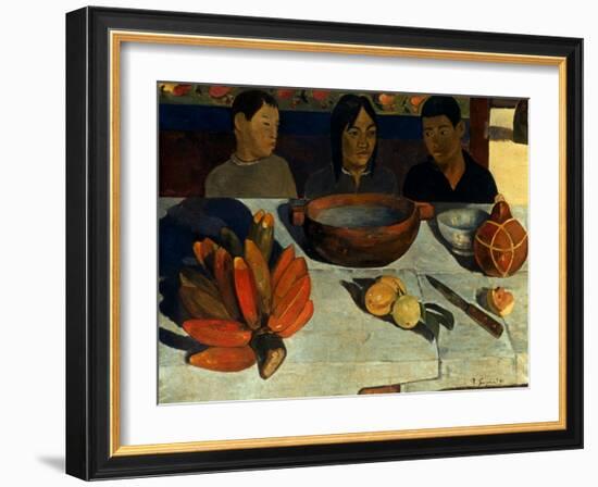 Gauguin: Meal, 1891-Paul Gauguin-Framed Giclee Print