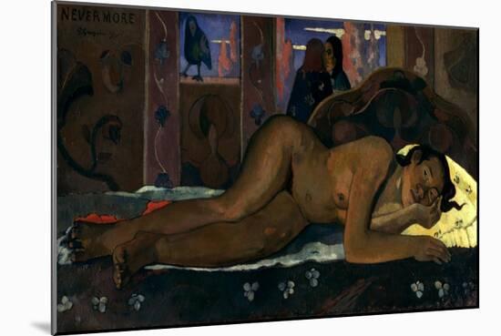 Gauguin: Nevermore, 1897-Paul Gauguin-Mounted Giclee Print