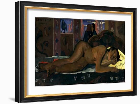 Gauguin: Nevermore, 1897-Paul Gauguin-Framed Giclee Print