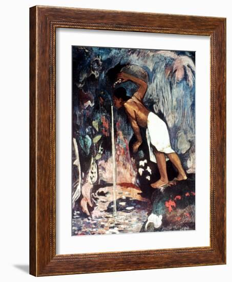 Gauguin: Pape Moe, 1892-Paul Gauguin-Framed Giclee Print