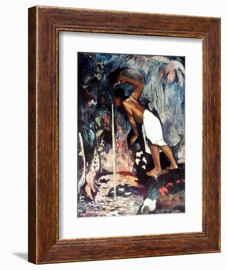 Gauguin: Pape Moe, 1892-Paul Gauguin-Framed Giclee Print