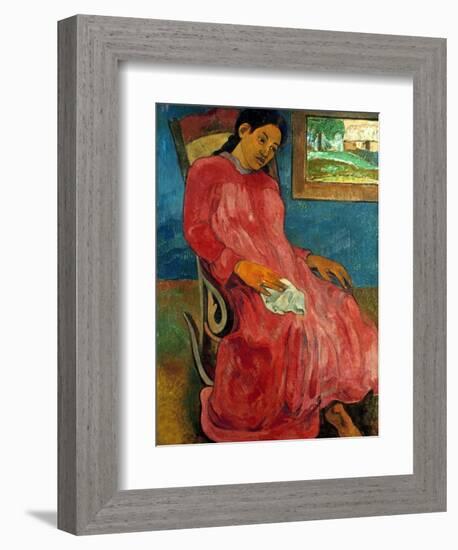 Gauguin: Reverie, 1891-Paul Gauguin-Framed Giclee Print