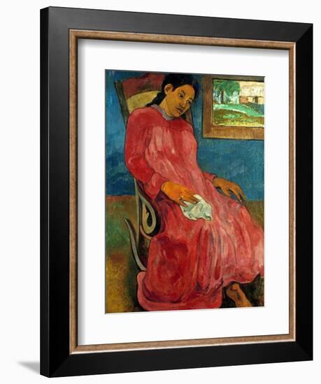 Gauguin: Reverie, 1891-Paul Gauguin-Framed Giclee Print