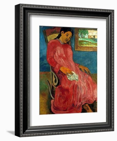 Gauguin: Reverie, 1891-Paul Gauguin-Framed Giclee Print