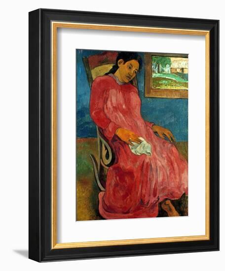 Gauguin: Reverie, 1891-Paul Gauguin-Framed Giclee Print