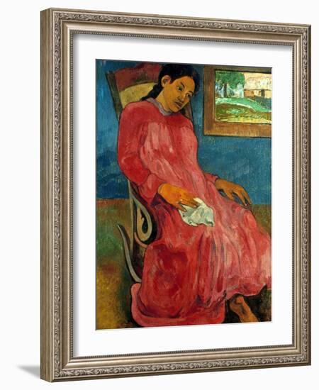 Gauguin: Reverie, 1891-Paul Gauguin-Framed Giclee Print