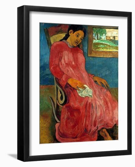 Gauguin: Reverie, 1891-Paul Gauguin-Framed Giclee Print