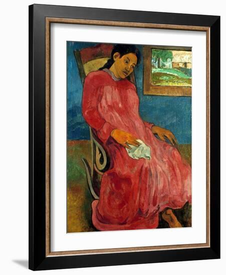 Gauguin: Reverie, 1891-Paul Gauguin-Framed Giclee Print