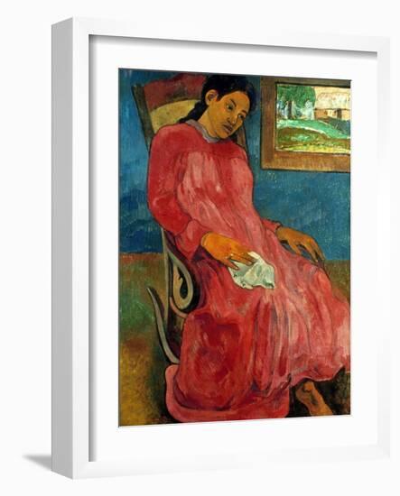 Gauguin: Reverie, 1891-Paul Gauguin-Framed Giclee Print