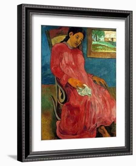 Gauguin: Reverie, 1891-Paul Gauguin-Framed Giclee Print