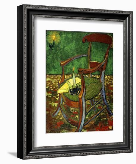 Gauguin's Chair (With Candle), 1888-Vincent van Gogh-Framed Giclee Print