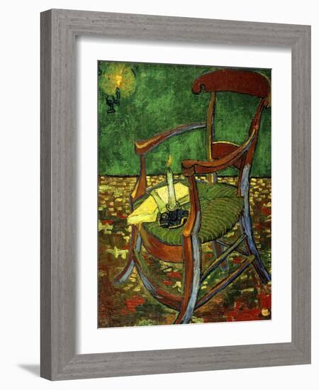 Gauguin's Chair (With Candle), 1888-Vincent van Gogh-Framed Giclee Print