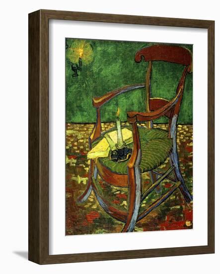 Gauguin's Chair (With Candle), 1888-Vincent van Gogh-Framed Giclee Print