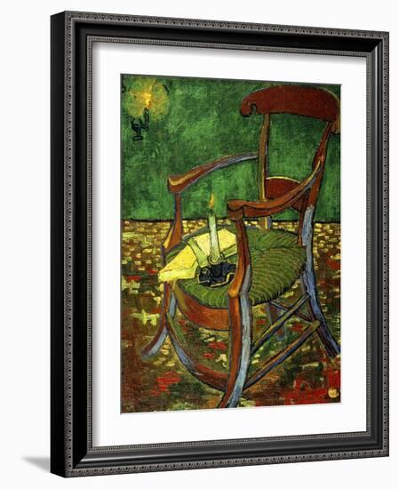 Gauguin's Chair (With Candle), 1888-Vincent van Gogh-Framed Giclee Print