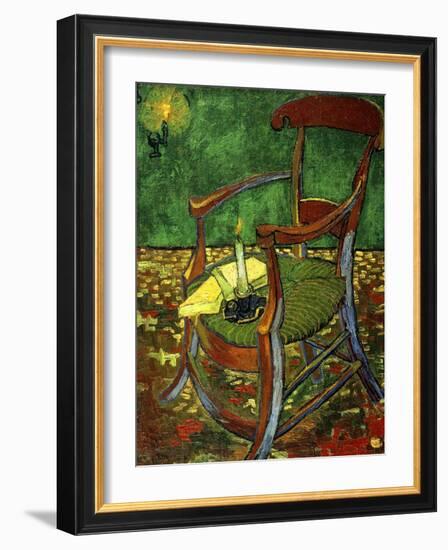 Gauguin's Chair (With Candle), 1888-Vincent van Gogh-Framed Giclee Print