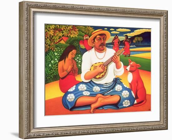 Gauguin's Fantasy Island, 2005-Frances Broomfield-Framed Giclee Print