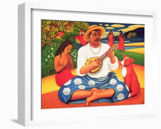 Gauguin's Fantasy Island, 2005-Frances Broomfield-Framed Giclee Print